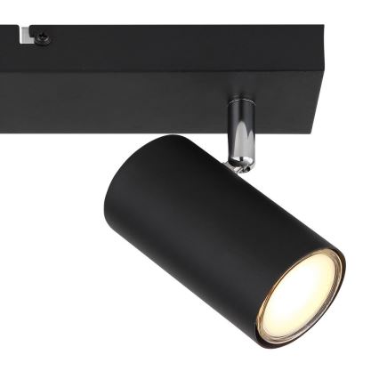 Globo - Spot cu 2 becuri GU10/35W/230V, negru
