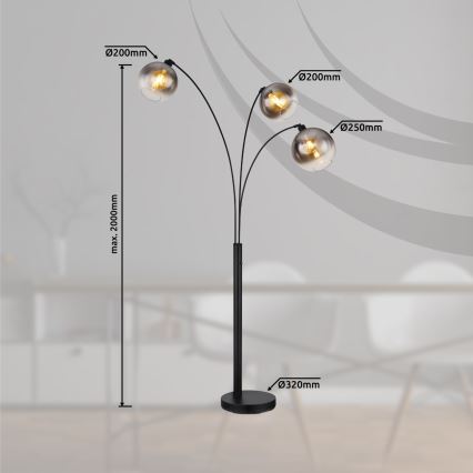 Globo - Lampă de podea 3xE27/60W/230V