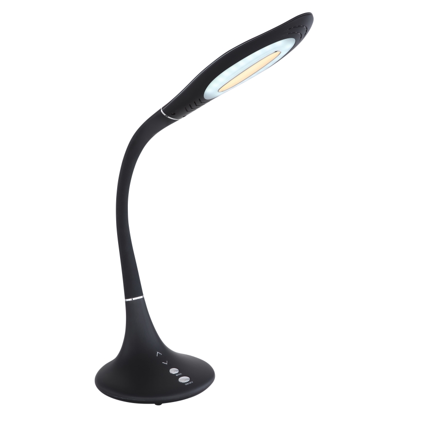 Globo - Lampă de birou flexibilă cu LED, reglabilă prin atingere LED/9W/230V 3000/4000/6500K neagră