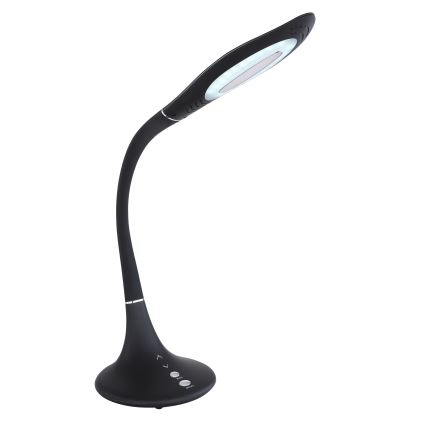 Globo - Lampă de birou flexibilă cu LED, reglabilă prin atingere LED/9W/230V 3000/4000/6500K neagră