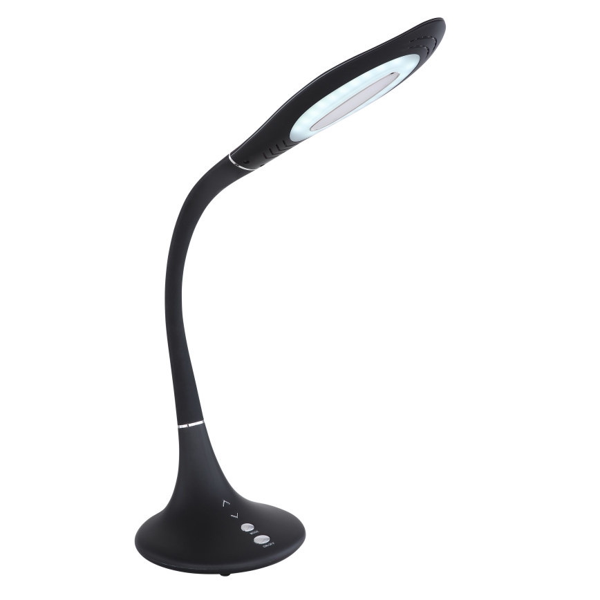 Globo - Lampă de birou flexibilă cu LED, reglabilă prin atingere LED/9W/230V 3000/4000/6500K neagră