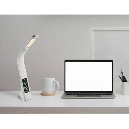 Globo - Lampă de birou LED dimmabilă, tactilă, cu afișaj LED/6,5W/230V 3000/4500/5800K albă