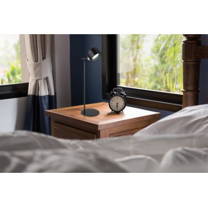 Globo - Lampă de birou LED tactilă reglabilă 4în1 LED/4W/5V 3000/4000/5000K 1200 mAh neagră