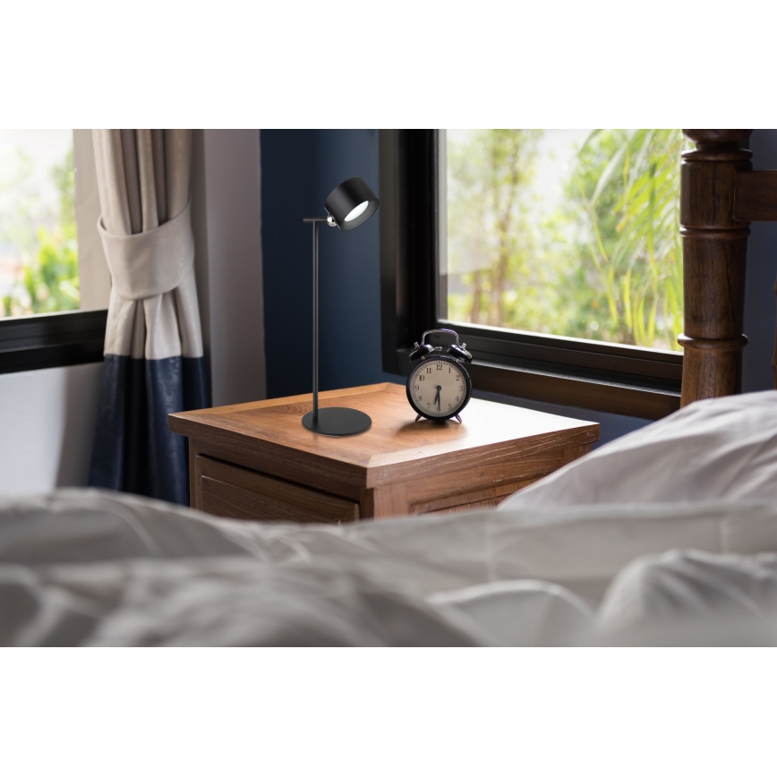 Globo - Lampă de birou LED tactilă reglabilă 4în1 LED/4W/5V 3000/4000/5000K 1200 mAh neagră