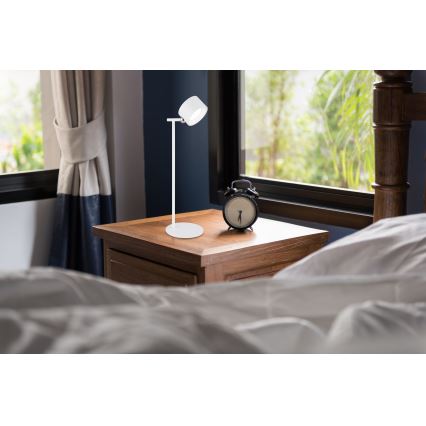 Globo - Lampă de birou LED tactilă reglabilă 4în1 LED/4W/5V 3000/4000/5000K 1200 mAh albă