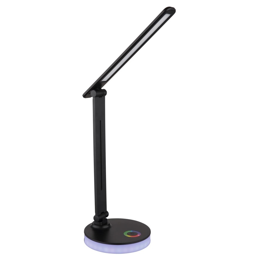 Globo - Lampă de birou LED RGBW cu touch, reglabilă, LED/5W/230V + LED/2W 2700K/4000K/6500K, neagră
