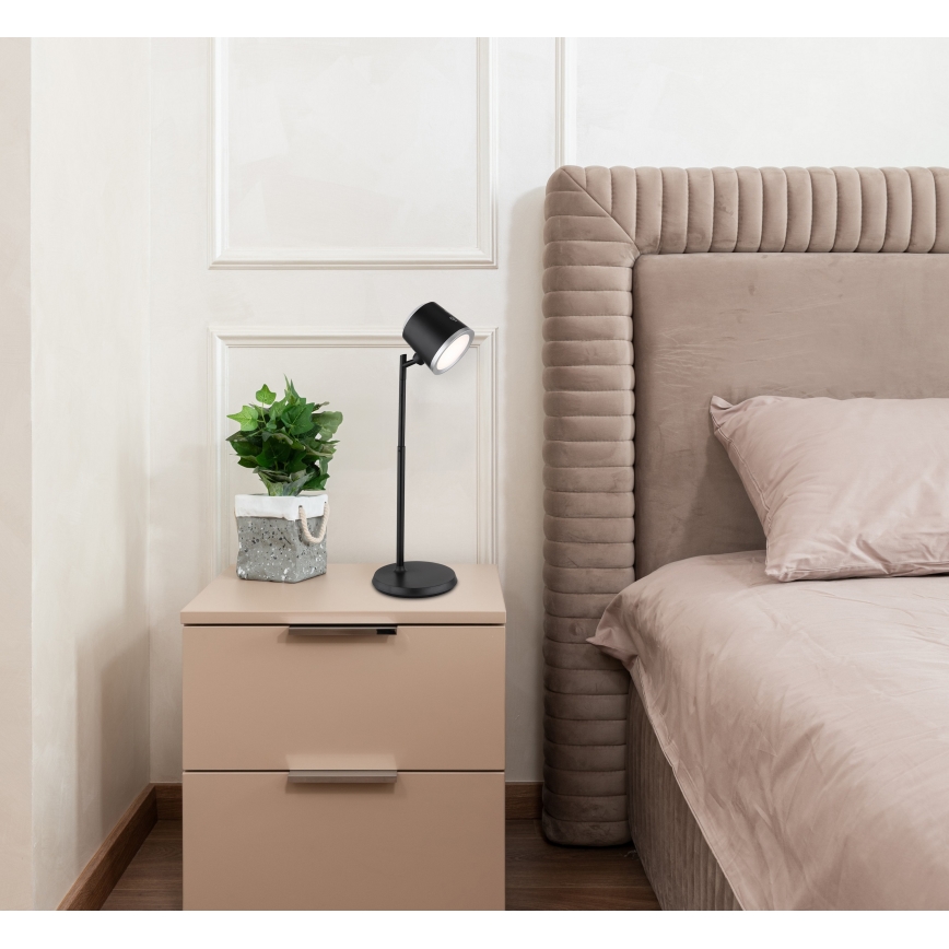 Globo - Lampă de birou LED tactilă reglabilă 4 în 1 LED/6W/3,7V 3000K/4000K/6500K 1500 mAh USB neagră