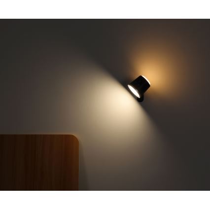 Globo - Lampă de birou LED tactilă reglabilă 4 în 1 LED/6W/3,7V 3000K/4000K/6500K 1500 mAh USB neagră