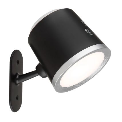Globo - Lampă de birou LED tactilă reglabilă 4 în 1 LED/6W/3,7V 3000K/4000K/6500K 1500 mAh USB neagră