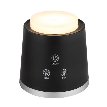 Globo - Lampă de birou LED tactilă reglabilă 4 în 1 LED/6W/3,7V 3000K/4000K/6500K 1500 mAh USB neagră