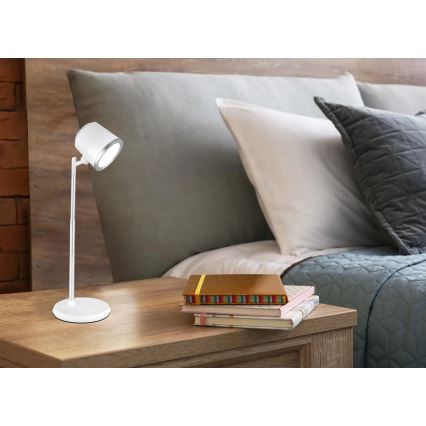 Globo - Lampă de birou LED tactilă reglabilă 4 în 1 LED/6W/3,7V 3000K/4000K/6500K 1500 mAh USB albă