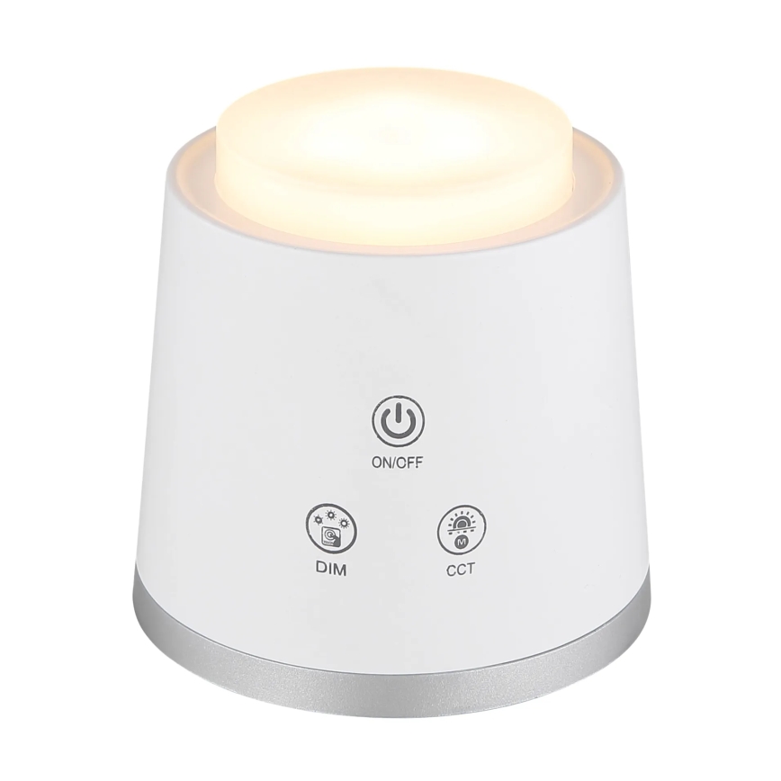 Globo - Lampă de birou LED tactilă reglabilă 4 în 1 LED/6W/3,7V 3000K/4000K/6500K 1500 mAh USB albă