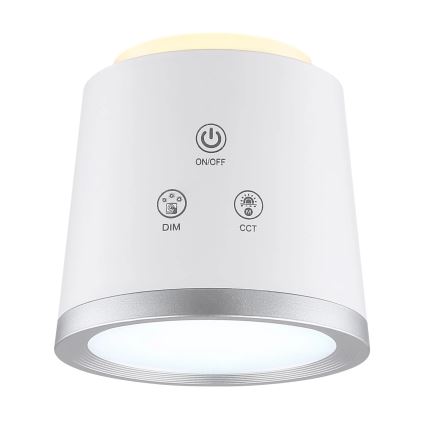 Globo - Lampă de birou LED tactilă reglabilă 4 în 1 LED/6W/3,7V 3000K/4000K/6500K 1500 mAh USB albă