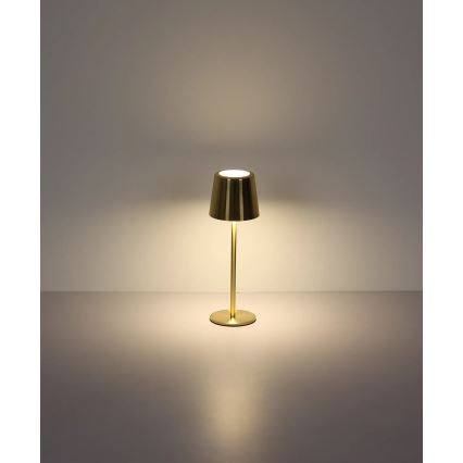 Globo - Lampă de birou LED reîncărcabilă, tactilă și dimmabilă LED/2W/3,7V 3000/4000/6000K 2200 mAh aurie