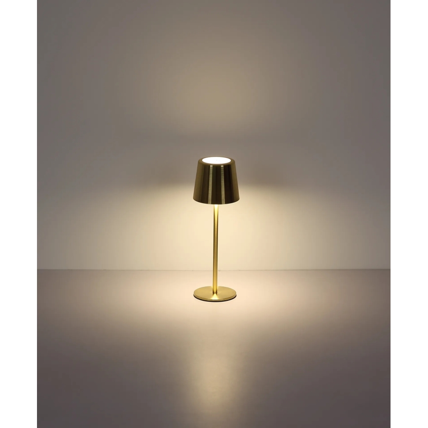 Globo - Lampă de birou LED reîncărcabilă, tactilă și dimmabilă LED/2W/3,7V 3000/4000/6000K 2200 mAh aurie