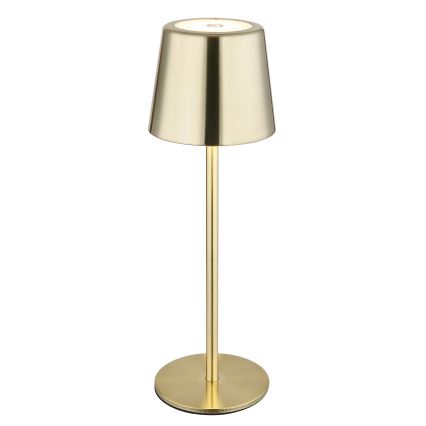 Globo - Lampă de birou LED reîncărcabilă, tactilă și dimmabilă LED/2W/3,7V 3000/4000/6000K 2200 mAh aurie