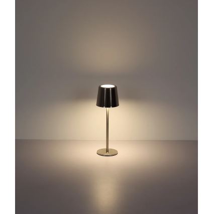 Globo - Lampă de birou cu LED, reglabilă prin control tactil, reîncărcabilă LED/2W/3,7V 3000/4000/6000K 2200 mAh crom lucios