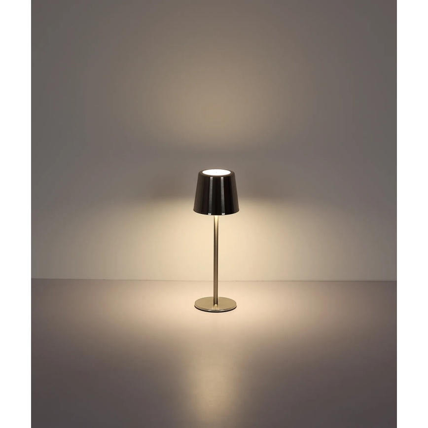 Globo - Lampă de birou cu LED, reglabilă prin control tactil, reîncărcabilă LED/2W/3,7V 3000/4000/6000K 2200 mAh crom lucios