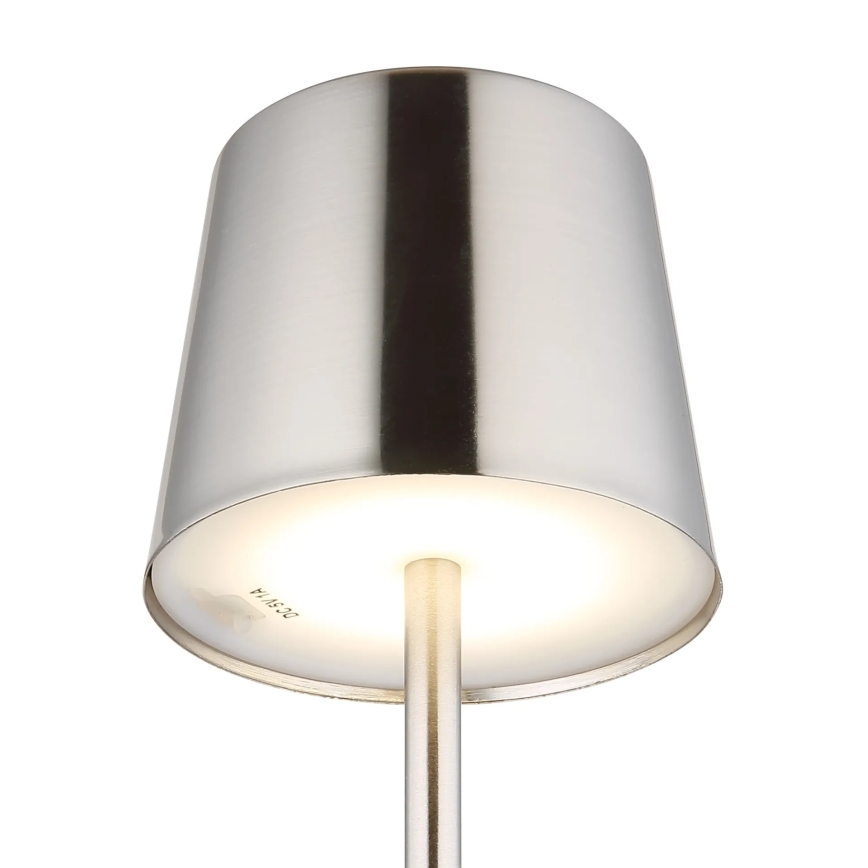 Globo - Lampă de birou cu LED, reglabilă prin control tactil, reîncărcabilă LED/2W/3,7V 3000/4000/6000K 2200 mAh crom lucios