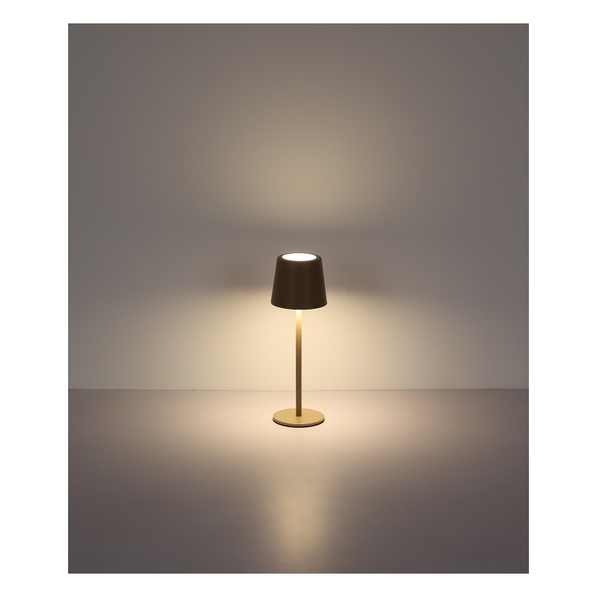 Globo - Lampă de masă LED exterioară reglabilă cu atingere LED/2W/5V 3000/4000/6000K 2200 mAh IP44 crem