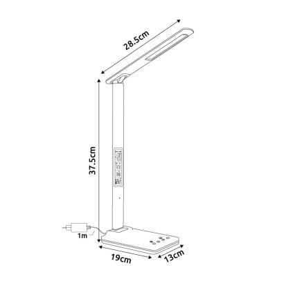 Globo - Lampă de masă tactilă dimabilă LED/5W/230V 3000/4500/7000K