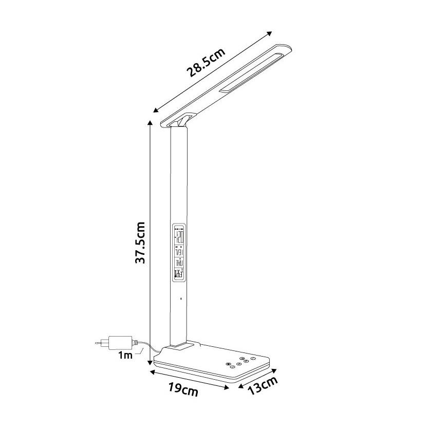 Globo - Lampă de masă tactilă dimabilă LED/5W/230V 3000/4500/7000K
