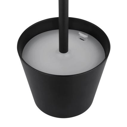 Globo - Lampă de masă pentru exterior, reîncărcabilă, tactilă și reglabilă 3 în 1, LED/3W/5V, 3000/4000/5000K, IP54, 1800 mAh, neagră