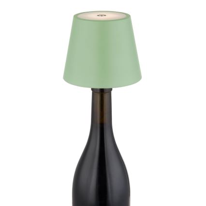 Globo - Lampă de masă LED reîncărcabilă, reglabilă prin atingere, pentru exterior, 3-în-1 LED/3W/5V 3000/4000/5000K IP54 1800 mAh verde