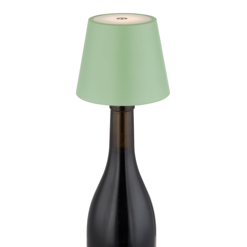 Globo - Lampă de masă LED reîncărcabilă, reglabilă prin atingere, pentru exterior, 3-în-1 LED/3W/5V 3000/4000/5000K IP54 1800 mAh verde