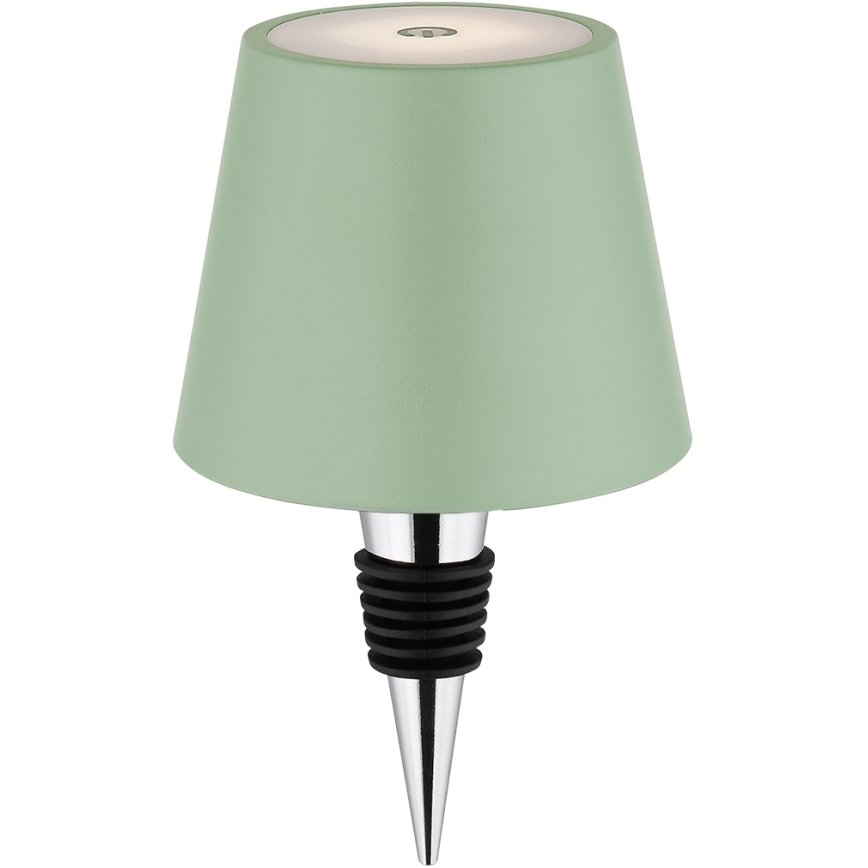 Globo - Lampă de masă LED reîncărcabilă, reglabilă prin atingere, pentru exterior, 3-în-1 LED/3W/5V 3000/4000/5000K IP54 1800 mAh verde