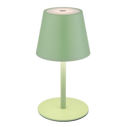 Globo - Lampă de masă LED reîncărcabilă, reglabilă prin atingere, pentru exterior, 3-în-1 LED/3W/5V 3000/4000/5000K IP54 1800 mAh verde