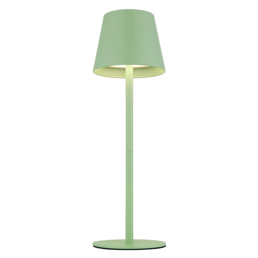 Globo - Lampă de masă LED reîncărcabilă, reglabilă prin atingere, pentru exterior, 3-în-1 LED/3W/5V 3000/4000/5000K IP54 1800 mAh verde