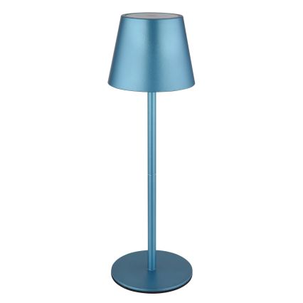 Globo - Lampă de masă pentru exterior cu LED, reîncărcabilă, cu control tactil și reglabilă, 3 în 1, LED/3W/5V, 3000/4000/5000K, IP54, 1800 mAh, albastră