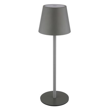 Globo - Lampă de masă LED reîncărcabilă, tactilă și reglabilă pentru exterior 3în1 LED/3W/5V 3000/4000/5000K IP54 1800 mAh gri