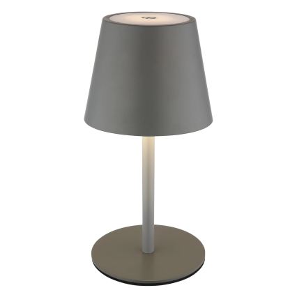 Globo - Lampă de masă LED reîncărcabilă, tactilă și reglabilă pentru exterior 3în1 LED/3W/5V 3000/4000/5000K IP54 1800 mAh gri