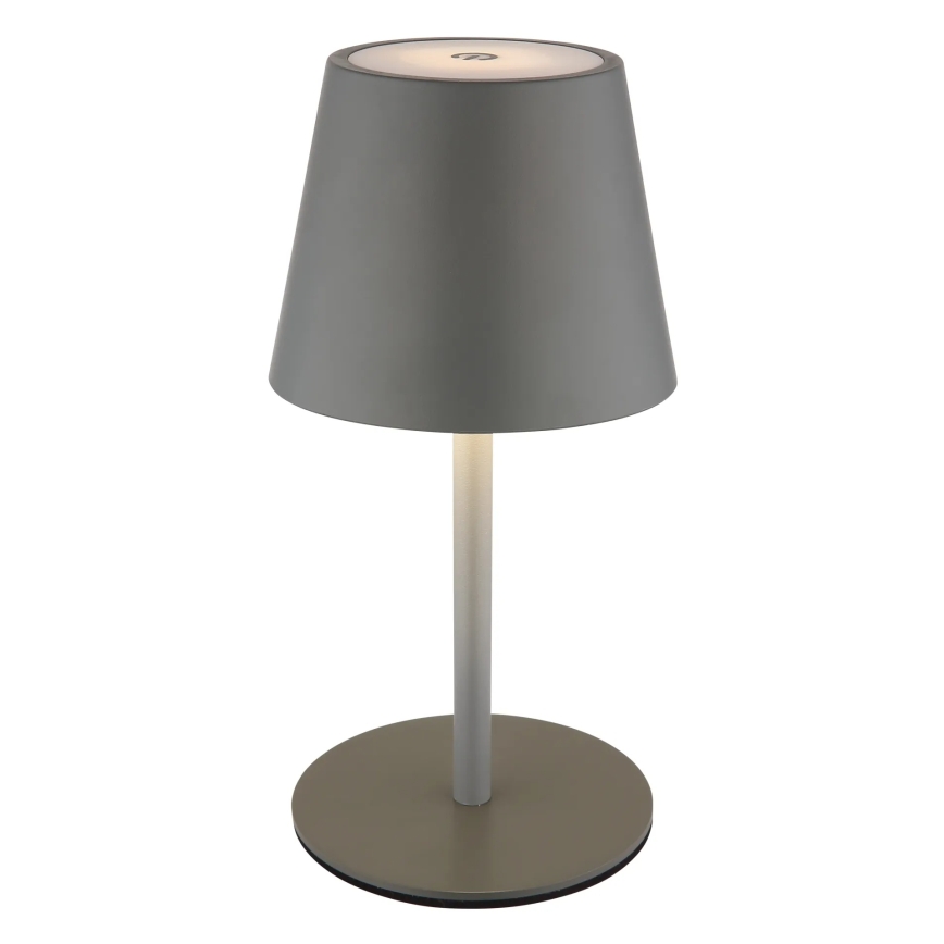 Globo - Lampă de masă LED reîncărcabilă, tactilă și reglabilă pentru exterior 3în1 LED/3W/5V 3000/4000/5000K IP54 1800 mAh gri