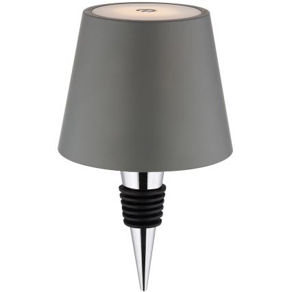 Globo - Lampă de masă LED reîncărcabilă, tactilă și reglabilă pentru exterior 3în1 LED/3W/5V 3000/4000/5000K IP54 1800 mAh gri