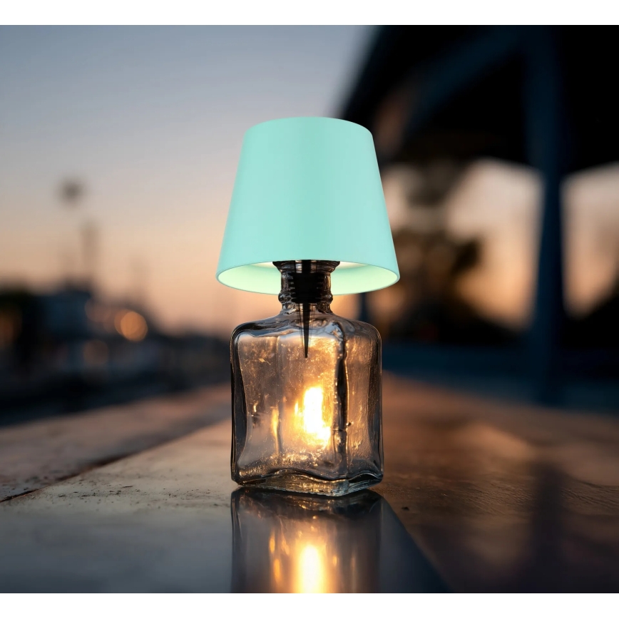 Globo - Lampă de masă de exterior LED dimabilă, tactilă, reîncărcabilă, 3-în-1 LED/3W/5V 3000/4000/5000K IP54 1800 mAh verde mentă