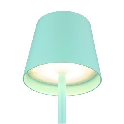 Globo - Lampă de masă de exterior LED dimabilă, tactilă, reîncărcabilă, 3-în-1 LED/3W/5V 3000/4000/5000K IP54 1800 mAh verde mentă
