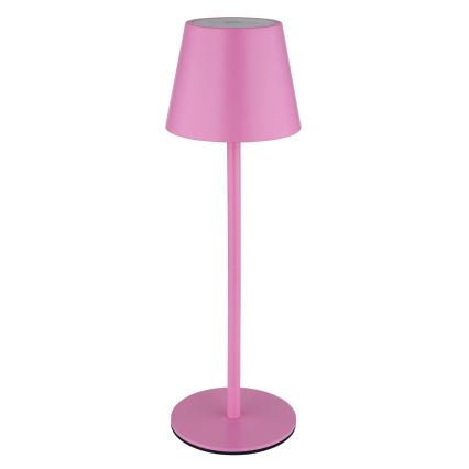 Globo - Lampă de masă LED pentru exterior, reîncărcabilă, tactilă și reglabilă, 3 în 1, LED/3W/5V, 3000/4000/5000K, IP54, 1800 mAh, roz
