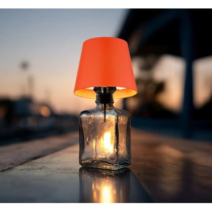 Globo - Lampă de masă LED reîncărcabilă, tactilă, cu reglaj de intensitate, 3 în 1 LED/3W/5V 3000/4000/5000K IP54 1800 mAh roșie