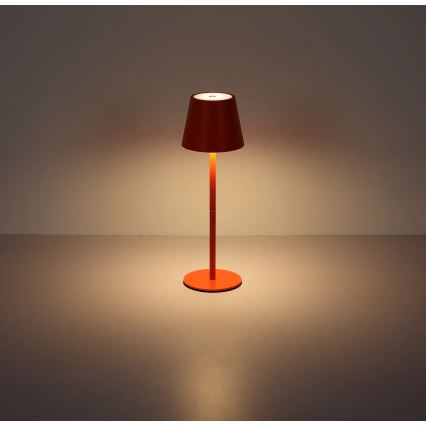 Globo - Lampă de masă LED reîncărcabilă, tactilă, cu reglaj de intensitate, 3 în 1 LED/3W/5V 3000/4000/5000K IP54 1800 mAh roșie