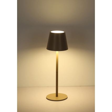 Globo - Lampă de masă LED reîncărcabilă pentru exterior, cu control tactil și reglare a intensității, 3W/5V, 3000/4000/5000K, IP54, 1800 mAh