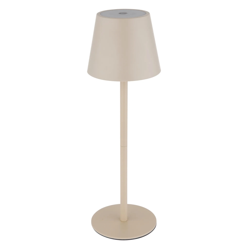 Globo - Lampă de masă LED reîncărcabilă pentru exterior, cu control tactil și reglare a intensității, 3W/5V, 3000/4000/5000K, IP54, 1800 mAh