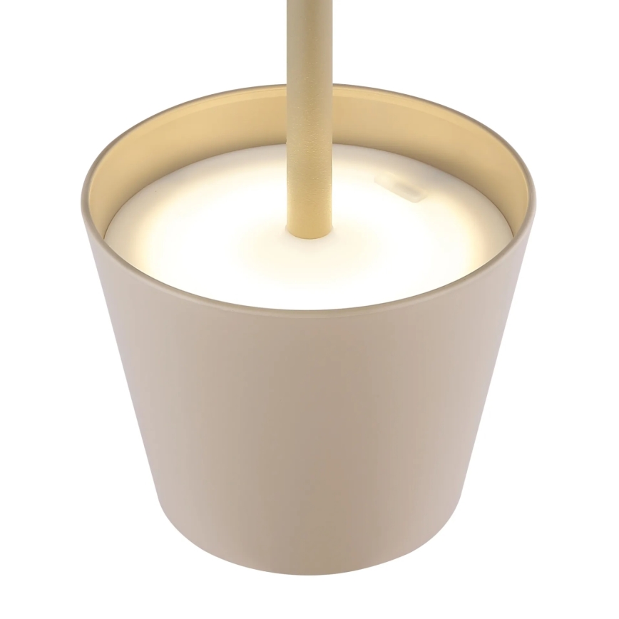 Globo - Lampă de masă LED reîncărcabilă pentru exterior, cu control tactil și reglare a intensității, 3W/5V, 3000/4000/5000K, IP54, 1800 mAh