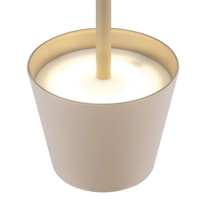 Globo - Lampă de masă LED reîncărcabilă, dimabilă cu control tactil, pentru exterior, 3-în-1, LED/3W/5V, 3000/4000/5000K, IP54, 1800 mAh