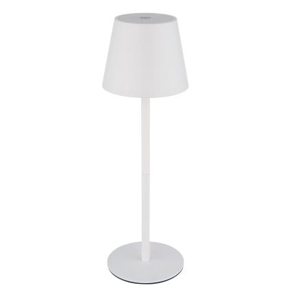 Globo - Lampă de masă LED de exterior, tactilă, reglabilă și reîncărcabilă 3-în-1 LED/3W/5V 3000/4000/5000K IP54 1800 mAh albă