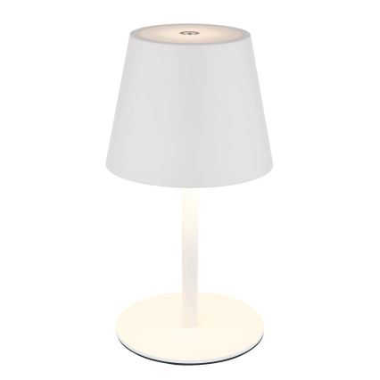 Globo - Lampă de masă LED de exterior, tactilă, reglabilă și reîncărcabilă 3-în-1 LED/3W/5V 3000/4000/5000K IP54 1800 mAh albă