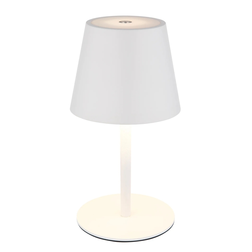 Globo - Lampă de masă LED de exterior, tactilă, reglabilă și reîncărcabilă 3-în-1 LED/3W/5V 3000/4000/5000K IP54 1800 mAh albă