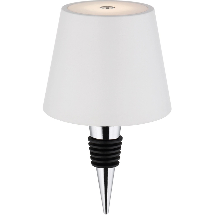 Globo - Lampă de masă LED de exterior, tactilă, reglabilă și reîncărcabilă 3-în-1 LED/3W/5V 3000/4000/5000K IP54 1800 mAh albă